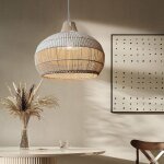 Arturesthome luminaire suspendu en rotin fait � la main et tress� luminaire de plafond suspendu lustre ...