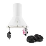 Lumio neo hotte aspirante + 2 filtres recyclage d'air 610 m� / h blanc