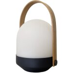 Baladeuse solaire aura blanc bambou h27 cm Baladeuse solaire aura blanc bambou h27 cm
