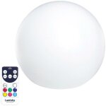 Lumisky - boule lumineuse sans fil flottante led bobby multicolore poly�thyl�ne d30cm