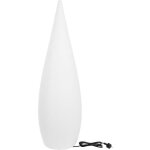 Lampadaire ext filaire classy blanc poly�thyl�ne h150cm