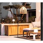 Lampadaire d'extrieur selma beige poly rotin
