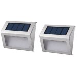 Lumisky pack de 2 spots solaires mural exterieur etanches - 3 leds