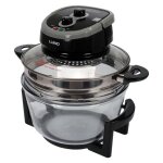 Cuisinire halogne 17 l, noire, 9 accessoires - w - 67642