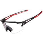 Lunettes de cyclisme photochromiques avec filtres uv 400 uva et uvb, noires et rouges