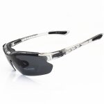 Lunettes de cyclisme polarises 5 verres interchangeables monture tr90 lunettes de sport vtt pour hommes ...