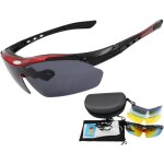 Lunettes de cyclisme polarises 5 verres interchangeables monture tr90 lunettes de sport vtt pour hommes ...