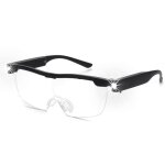 Lunettes loupes 180 % avec lumi�re led rechargeable - lunettes grossissantes puissantes - lunettes mains ...