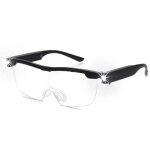 Lunettes loupes 180 % avec lumi�re led rechargeable - lunettes grossissantes puissantes - lunettes mains ...