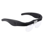 Lunette loupe avec 2 led, frontale grossissantes avec 4 lentilles amovibles pour lecture, bijoutier, ...