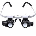 Serbia - lunette loupe avec 2 lumires led loupe binoculaire lampe loupe grossissante pour horloger, ...