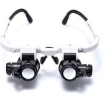 Lunettes loupe  fixation sur la tte, bandeau loupe avec lumire led, loupe de bijoutier avec 3 lentilles ...