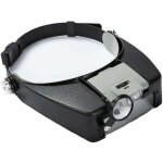 Lunettes loupe grossissante helmet avec �clairage led - 1. 5x - 10x zoom - casque loupe frontale serre ...
