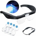 Lunette loupe grossissante led minutieux electronique usb lumineuse main libre, 4 lentilles détachables ... Lunette loupe grossissante led minutieux electronique usb lumineuse main libre, 4 lentilles détachables ...
