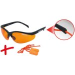 Lunette de protection - orange avec bouchons d'oreille Lunette de protection - orange avec bouchons d'oreille