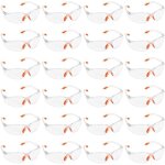 Lunettes de protection transparentes - lot 24x lunette de protection travail bricolage chantier chimie ...