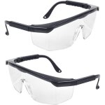 Lunettes de s�curit�, 2 pi�ces, lunettes de s�curit� enveloppantes, lunettes de protection antibu�e, ...
