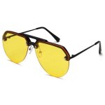 Lunettes de soleil de conduite semi - cercl�es pour hommes et femmes bloquant 100 % les uv