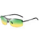 Lunettes de soleil polarisées pour hommes à la mode pour la conduite, monture ultralégère en métal Lunettes de soleil polarisées pour hommes à la mode pour la conduite, monture ultralégère en métal