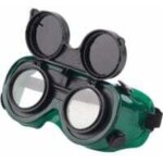 Lunettes de soudure avant rabattables, lunettes de protection pour soudeuses avec objectif 50mm lunettes ...
