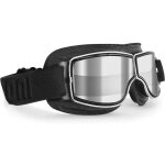 Lunettes vintage moto lunettes aviateurs cuir noir pour casques Lunettes vintage moto lunettes aviateurs cuir noir pour casques
