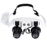 Lunettes de visire  lentille grossissante de prcision avec 2 led et 4 lentilles 9892gj - 3a