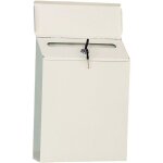 Bo�te aux lettres avec serrure � cl� - support mural en m�tal - 29x21. 5cm, bo�te aux lettres s�curis�e ...