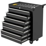 Lunsy - servante, roulante - servante d'atelier  outils 7 tiroirs chariot d'atelier compartiment amovible ...