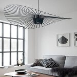 Lustre 120 cm, suspension r�tro vertigo salon lustre, lampe led e27 max 40w, conception de chapeau en ...