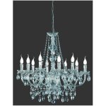 Lustre classique 10 lumi�res l�ster chrome suspensions d�coratives trio lighting