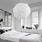 Lustre industriel antique e27 global plume pendant pendant, plafonnier de style nordique moderne avec ...