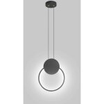 Kinsi - lustre led ronde 11w suspension luminaire moderne plafonnier en ?aluminium, lampe de plafond ...
