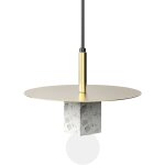Lustre en marbre en fer forg chaud populaire personnalit nordique suspension  une tte lumire de ...