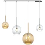 Lustre moderne top light future 1155 cr s4 rmix ta e27 led plafonnier en verre pyrex souffl