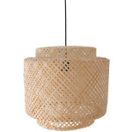 Privatefloor - lustre de plafond en bambou - suspension de style boho bali - hya naturel Privatefloor - lustre de plafond en bambou - suspension de style boho bali - hya naturel