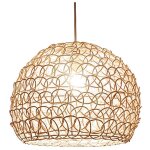 Lustre suspension 25 cm country style rétro lampe suspendue en rotin tissé à la main en bambou abat salon ... Lustre suspension 25 cm country style rétro lampe suspendue en rotin tissé à la main en bambou abat salon ...