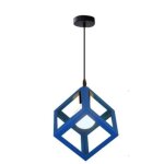 Stoex ? lustre suspension contemporain cage cube carr� fer e27 22cm diam�tre ? 28cm hauteur ? tension ...