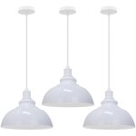 Lustre suspension industriel r�tro e27 lampe plafonnier abat - jour fer suspension luminaire r�glable ...