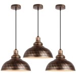 Lustre suspension industriel r�tro e27 lampe plafonnier abat - jour fer suspension luminaire r�glable ...