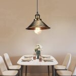 Lustre suspension industriel vintage e27 luminaire plafonnier m�tal lampe � suspension r�glable �22cm ...