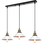 Lustre suspension industriel vintage lampe � suspension r�glable 3 luminaires pour chambre cuisine bar ...