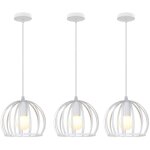 Lustre suspension industrielle cage m�tal luminaire plafonnier cr�atif ronde e27 pour salon chambre bar ...