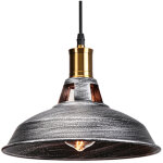 Lustre suspension industrielle vintage e27 led lampe plafonniers retro abat - jour pour cuisine salle ...