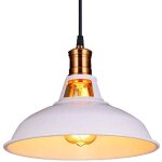 Lustre suspension industrielle vintage e27 led lampe plafonniers retro abat - jour pour cuisine salle ...