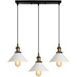 Lustre suspension industrielle vintage en m�tal fer r�tro abat - jour luminaire 22cm lampe plafonnier ...