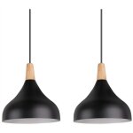 Lustre suspension moderne e27 �clairage int�rieur lampe suspension cr�ative simple noir �20cm pour chambre ...