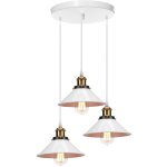 Lustre suspension vintage industriel e27 lampe � suspension abat - jour de chapeau lustre plafonnier ...