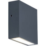 Lutec gemini xf, au design lgant, applique murale moderne, en aluminium anthracite, convient pour tous ...