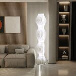 Lampadaire sur pied design salon - lampe d'ambiance led art bureau 3 couleurs rglable - 170x35x35cm