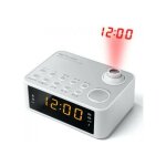 M 178 pw r�veil radio - double - num�rique - blanc - sauvegarde par pile(s) - muse